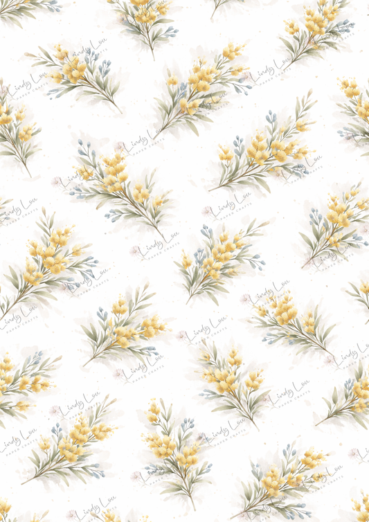 A4 Single Sheet - Bluebirds of Happiness - Wattle Tunes