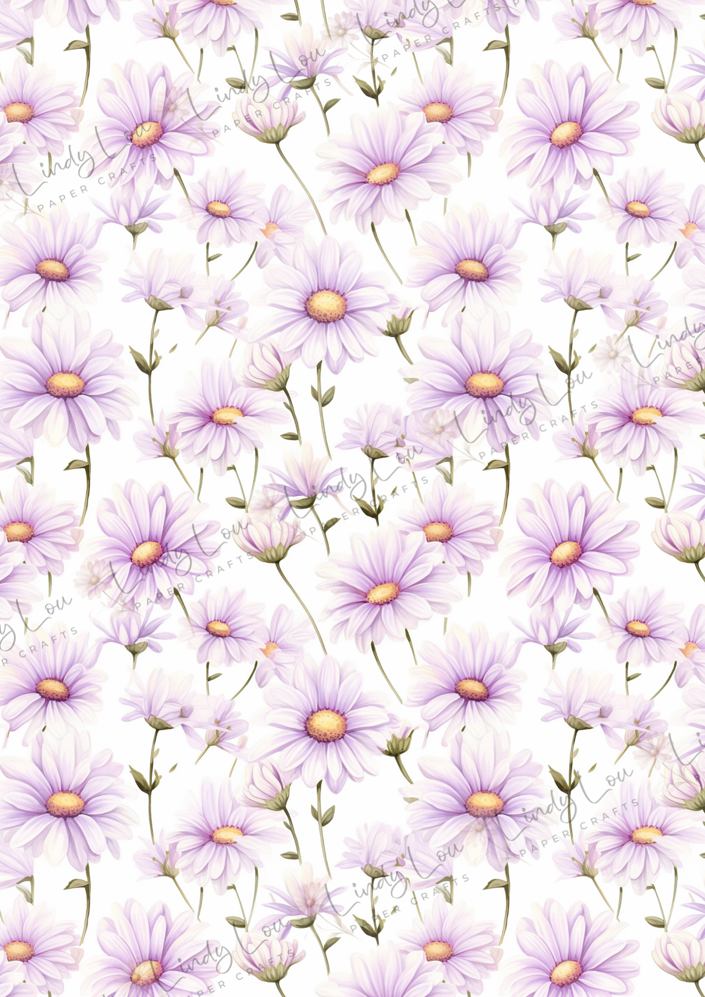 A4 Single Sheet - Daisy Girls - Lavender Meadow