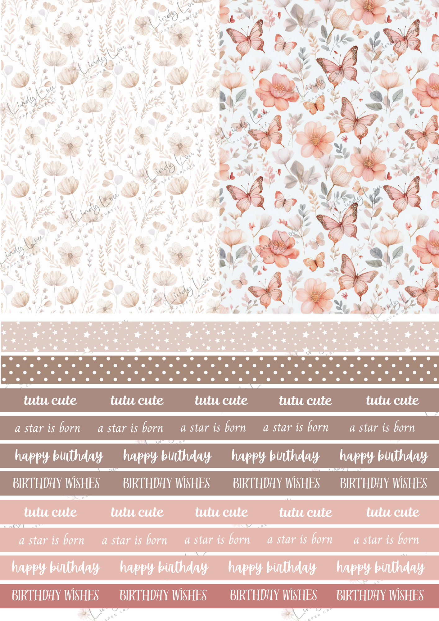 A6 Card Kit - Tiny Dancer