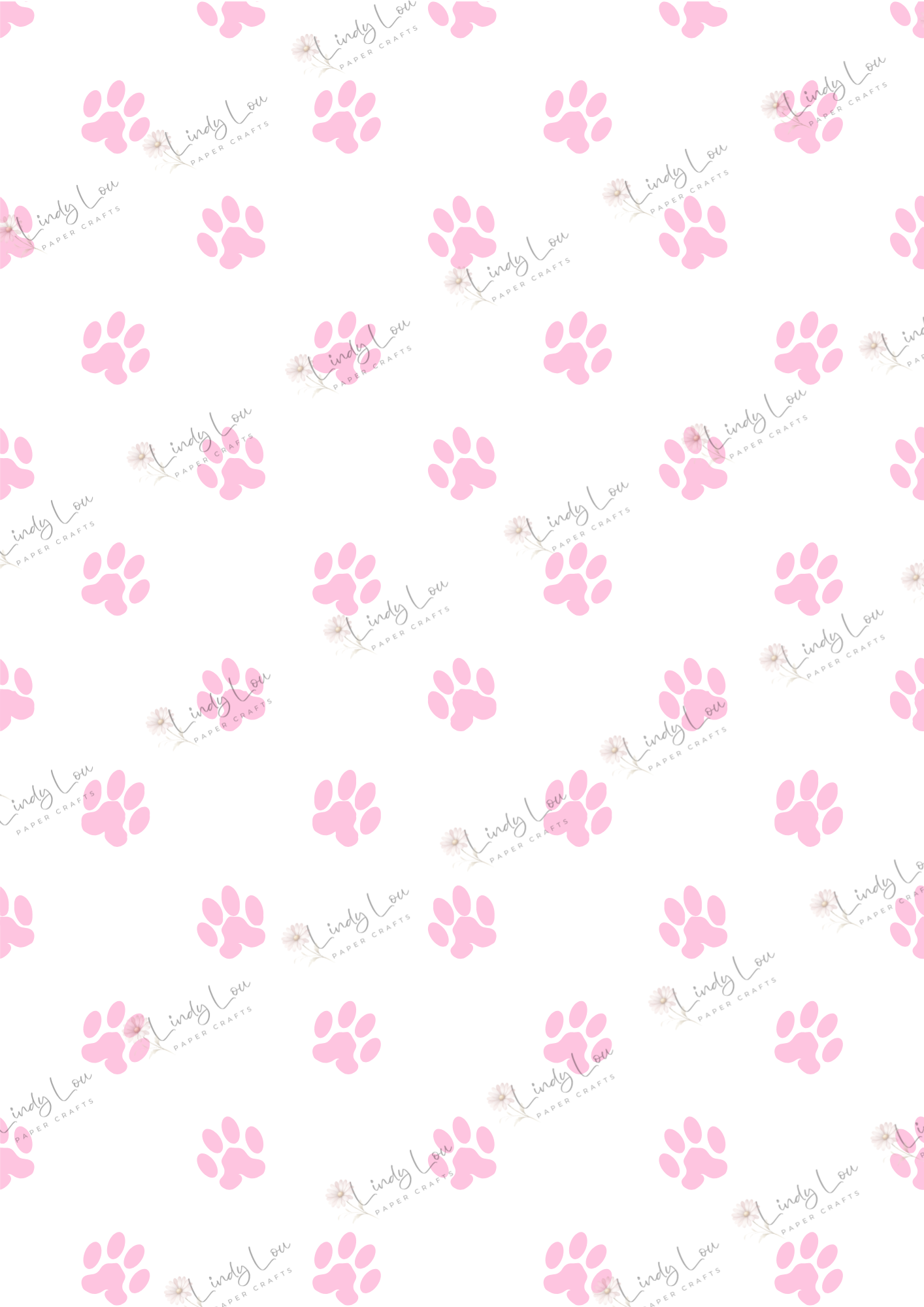 A4 Single Sheet - My Best Friend - Pink Pawty