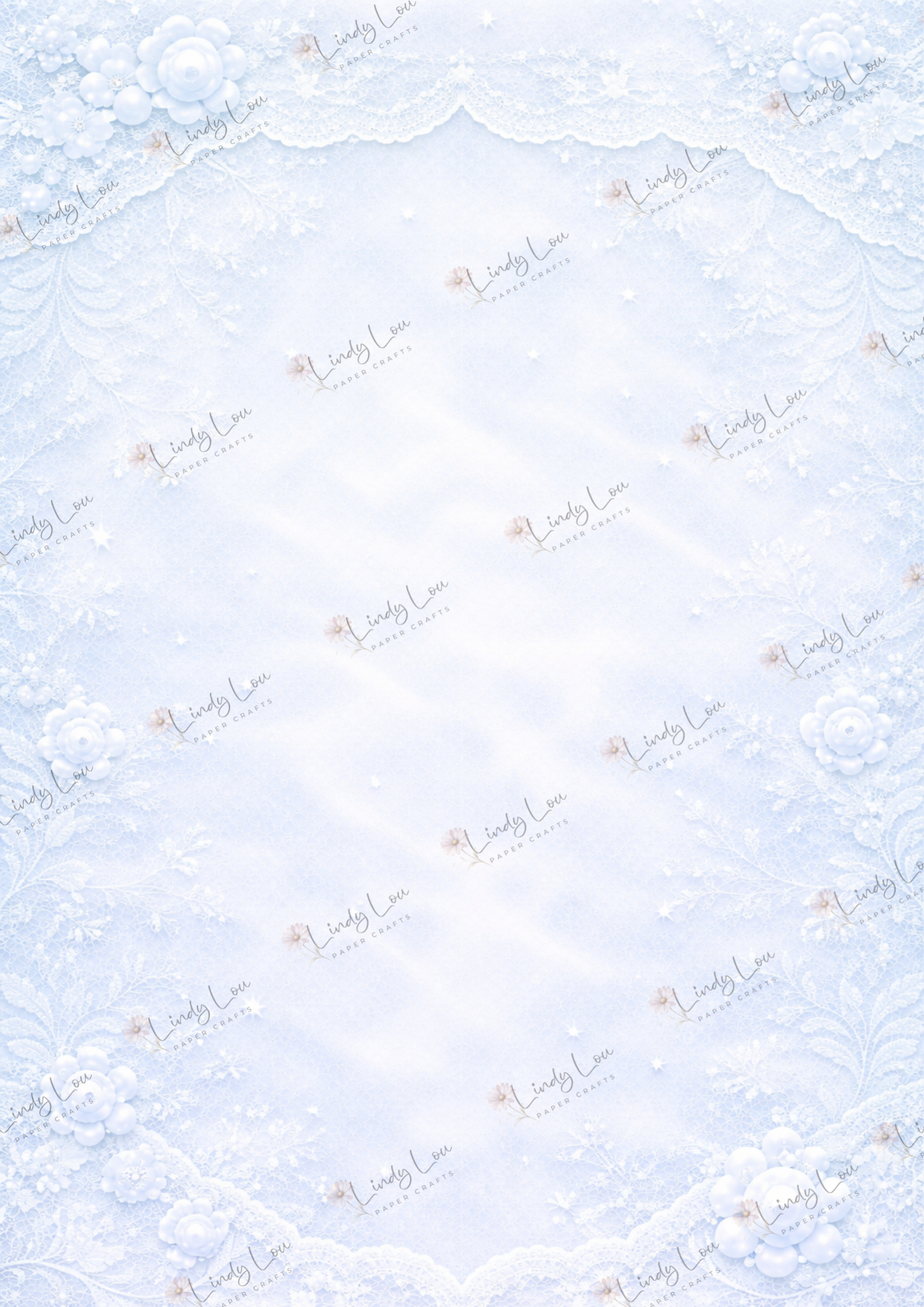 A4 Single Sheet - Bonnet Bay Parade - Bluebell Lace