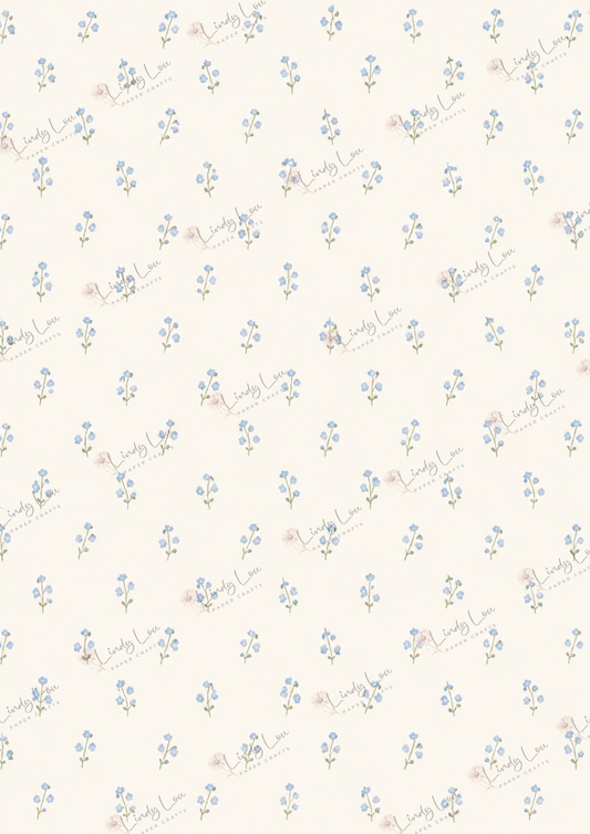 A4 Single Sheet - Baby Boy - Bluebell Wishes