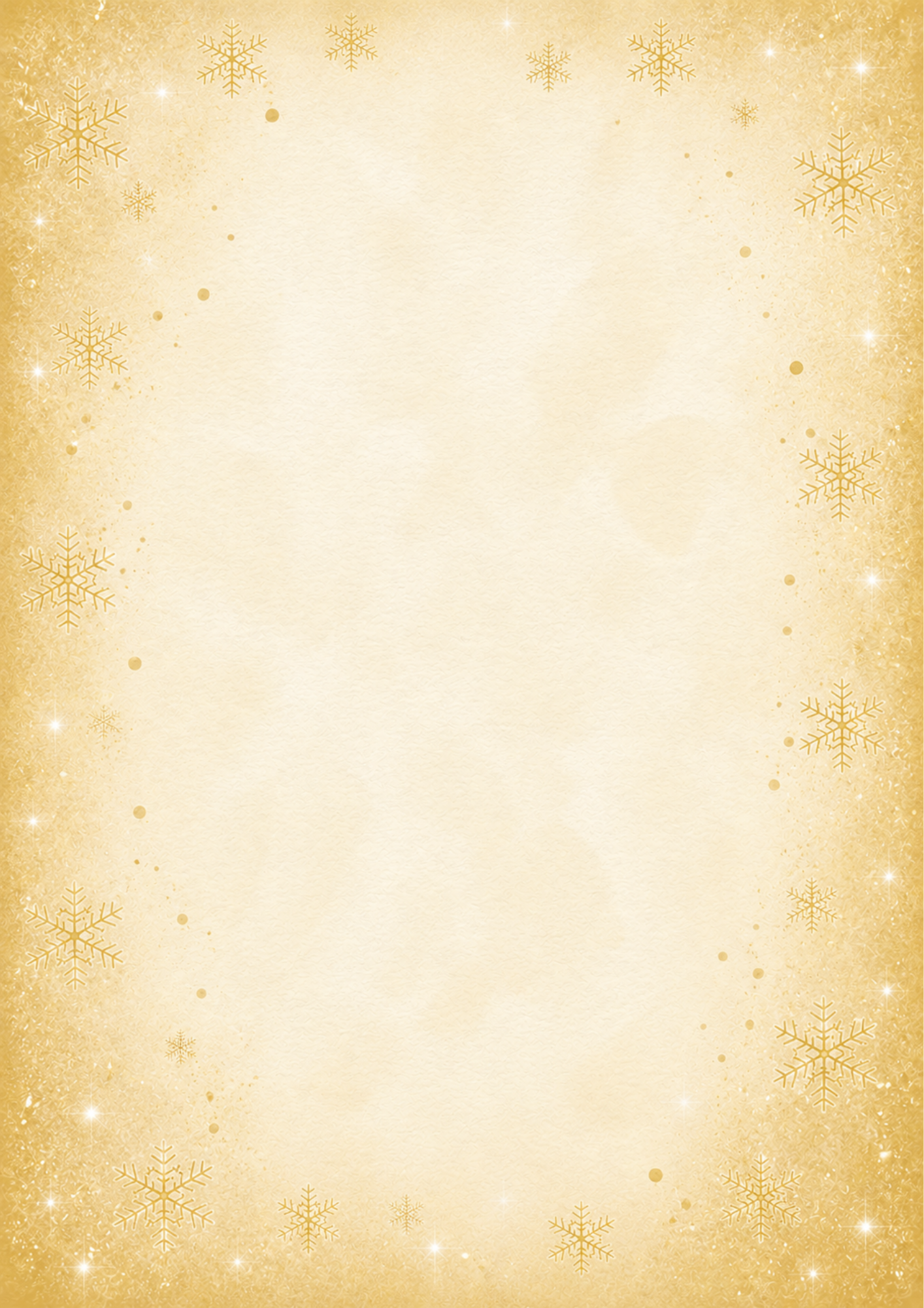 A4 Single Sheet - Aussie Christmas - Christmas Gold