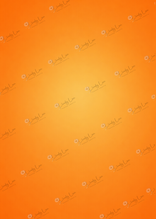 A4 Single Sheet - Birthday Giggles - Orange Crush