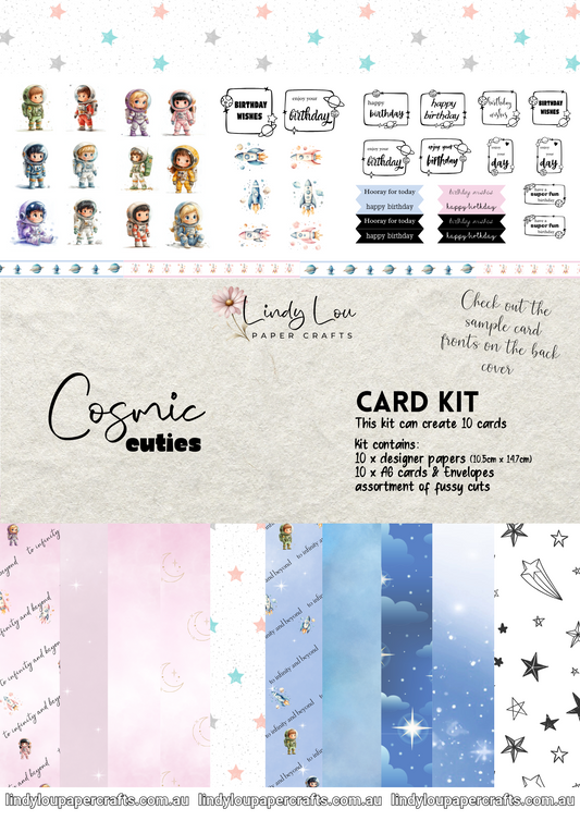 A6 Card Kit - Cosmic Cuties