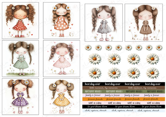 A4 Bumper Edition Paper Collection - Daisy Girls