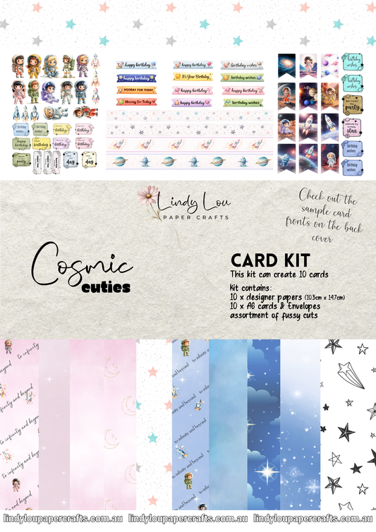 A6 Card Kit - Cosmic Cuties