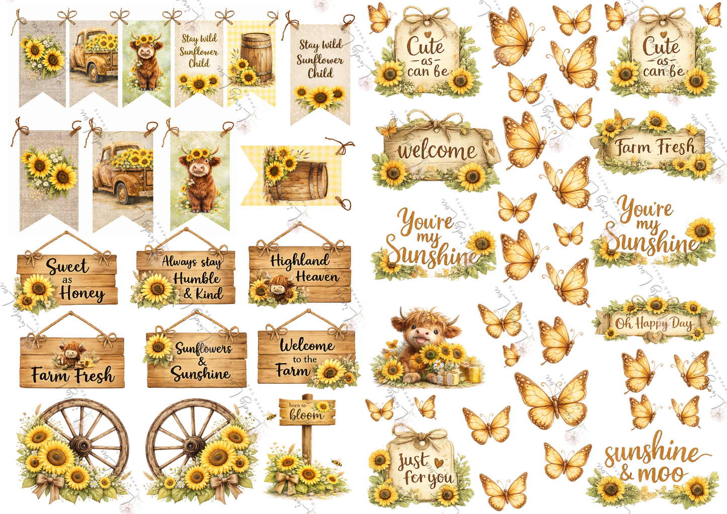 A4 Paper Collection - Sunshine & Moo