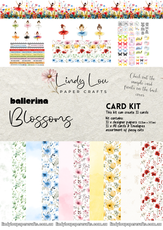 A6 Card Kit - Ballerina Blossoms