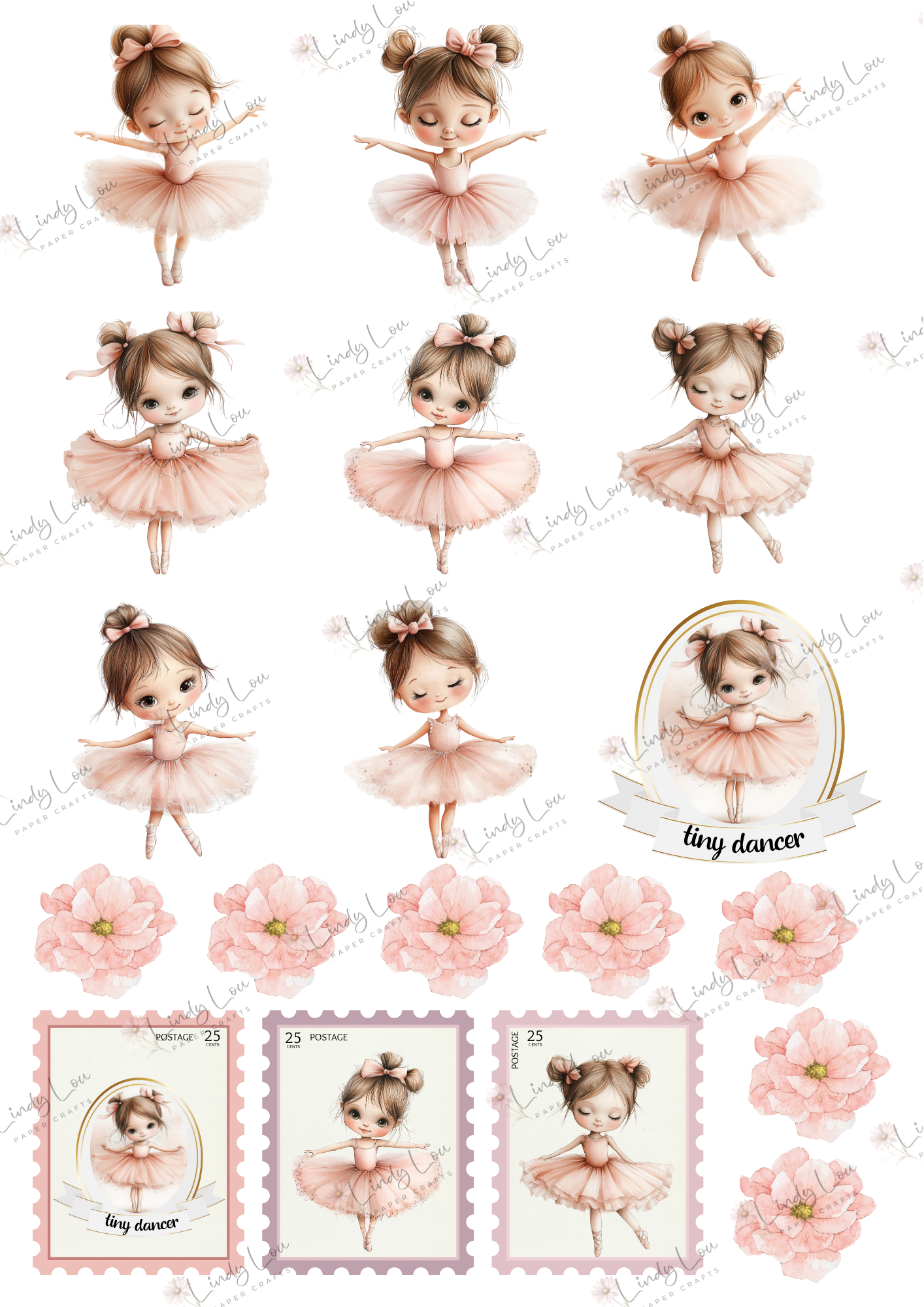 A6 Card Kit - Tiny Dancer