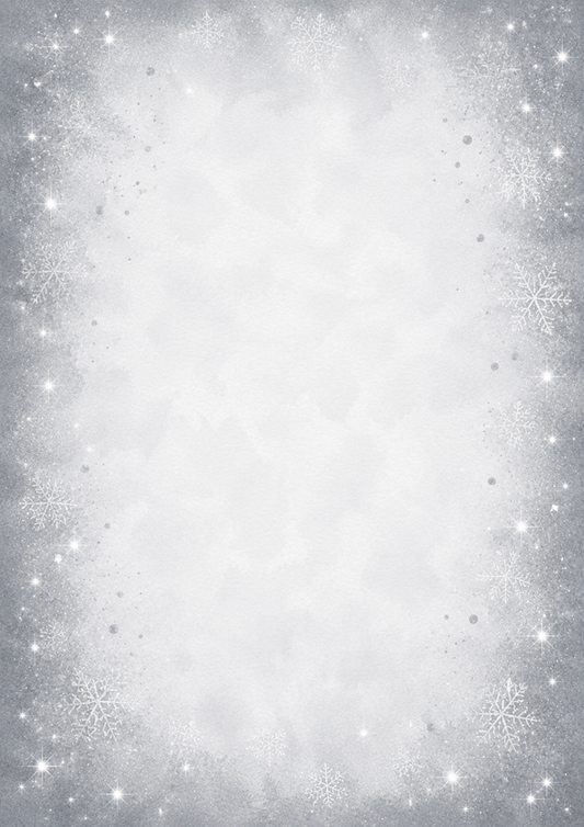 A4 Single Sheet - Aussie Christmas - Christmas Silver