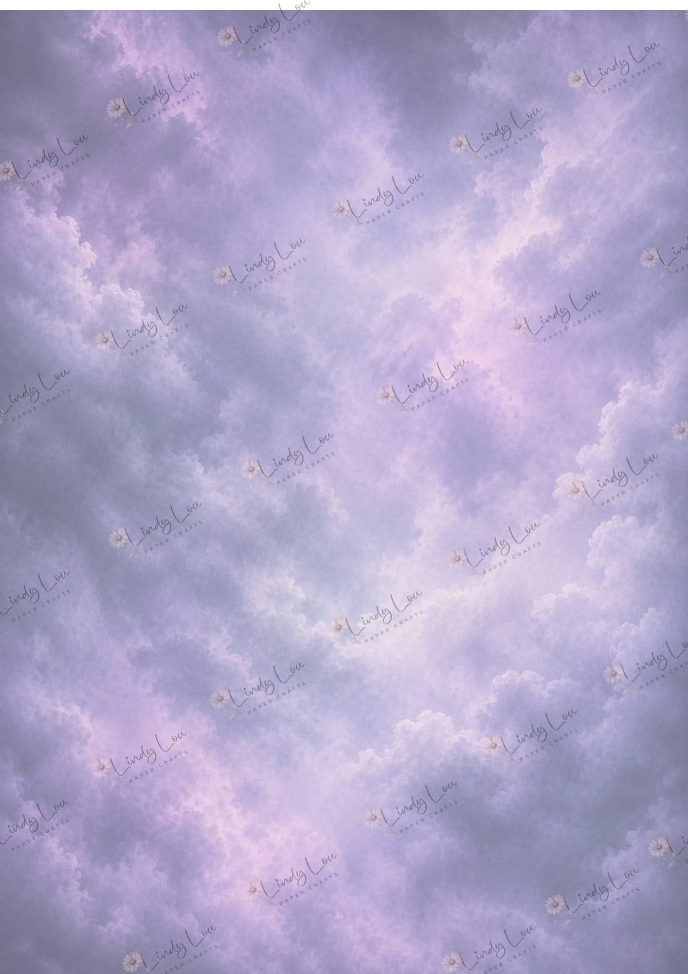 A4 Single Sheet - Gothic Girl Dreams - Clouds of the Hollow
