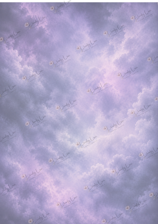 A4 Single Sheet - Goth Girl Dreams - Clouds of the Hollow