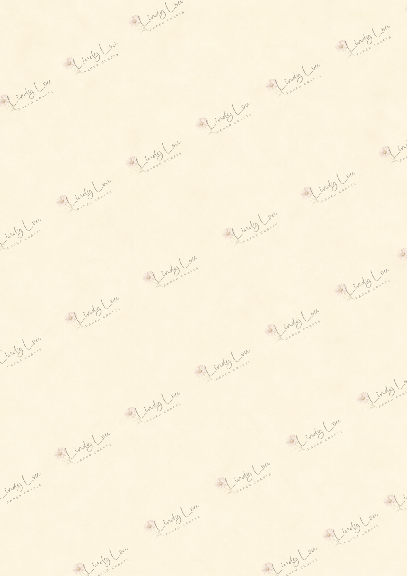 A4 Single Sheet - Lily's Cottage - Cottage Cream