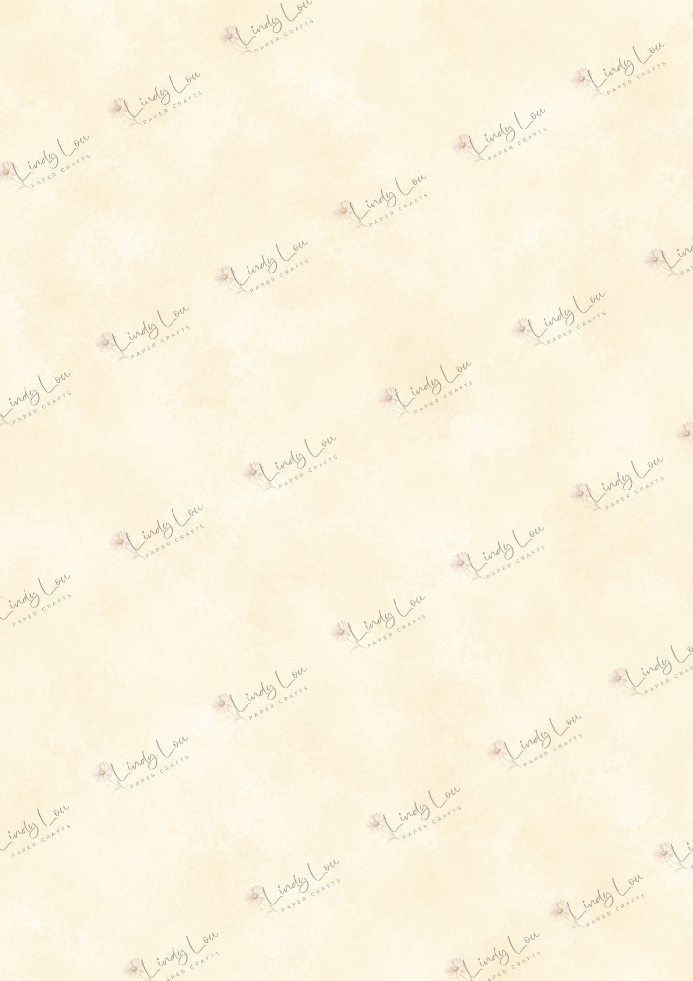 A4 Single Sheet - Mum's Daffodils - Cream Cloud