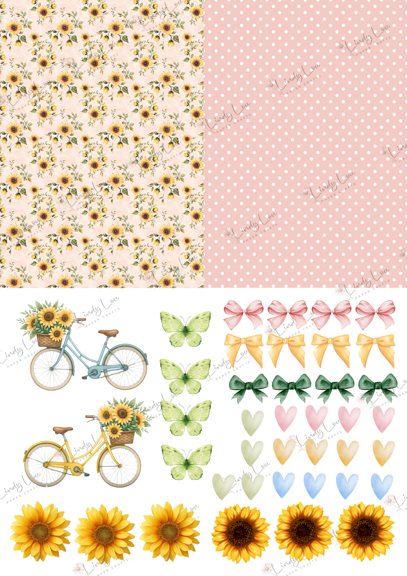 A6 Card Kit - Sunflower Dreams