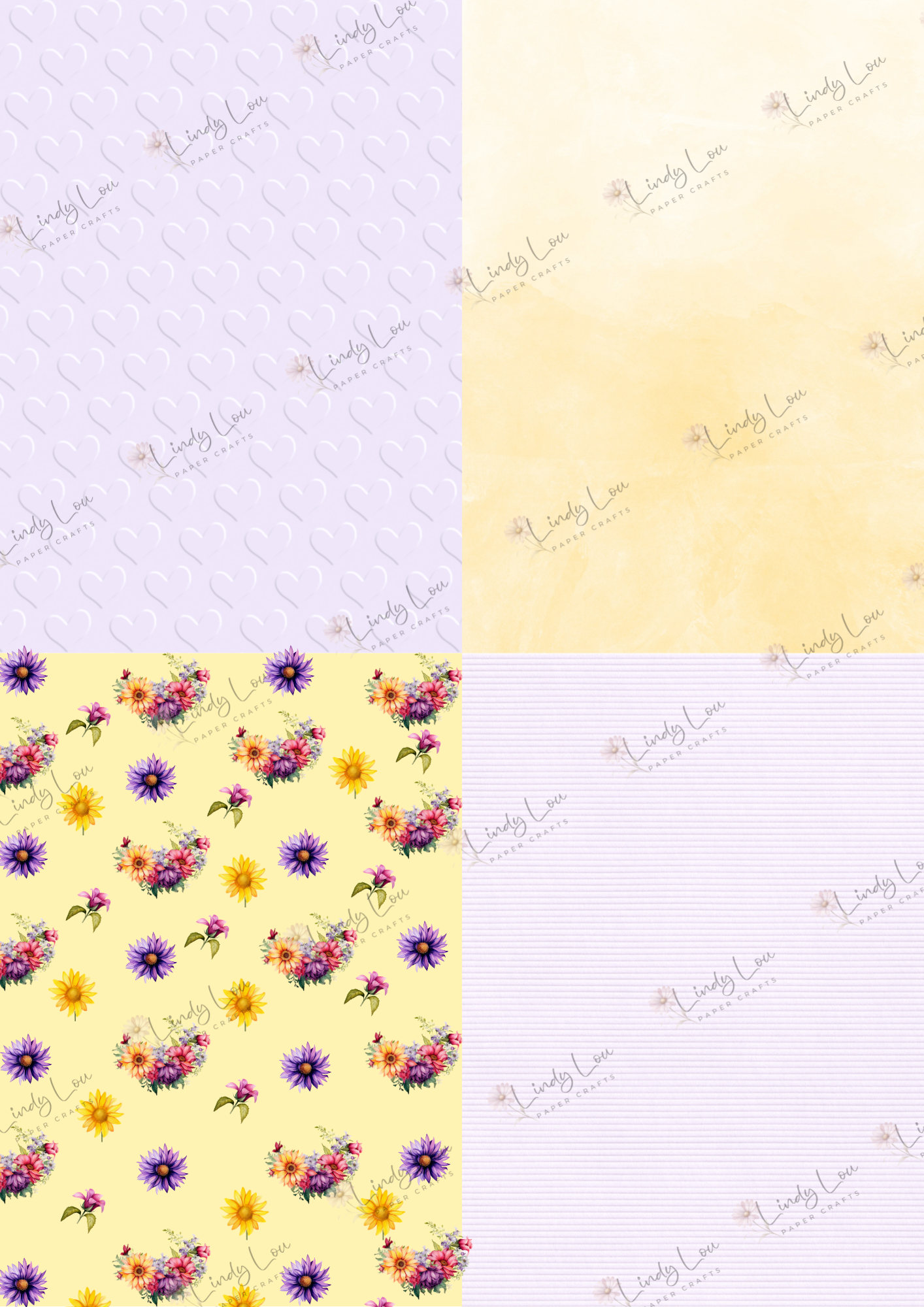 A6 Card Kit - Summer Florals