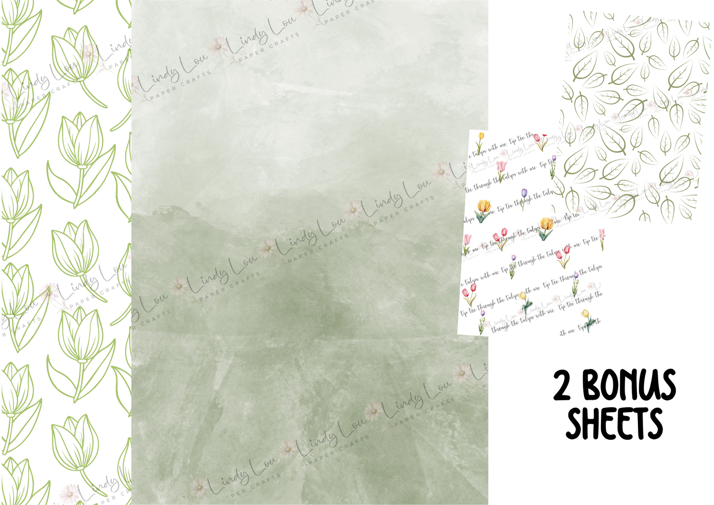 A4 Paper Collection - Tip Toe through the Tulips