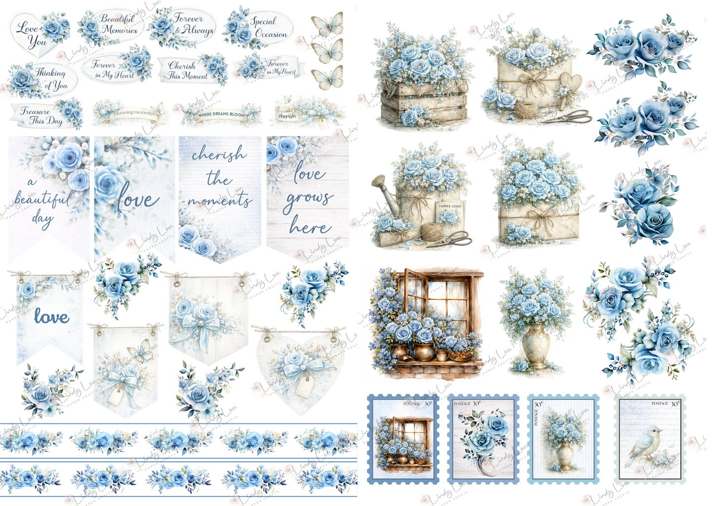 A4 Paper Collection - Whispers in Blue
