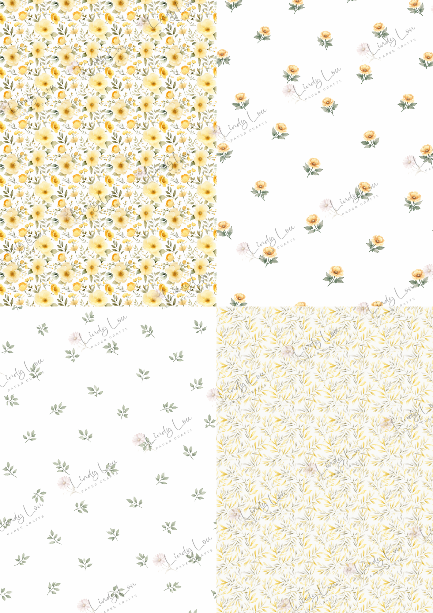 A6 Card Collections - Buttercream Blooms