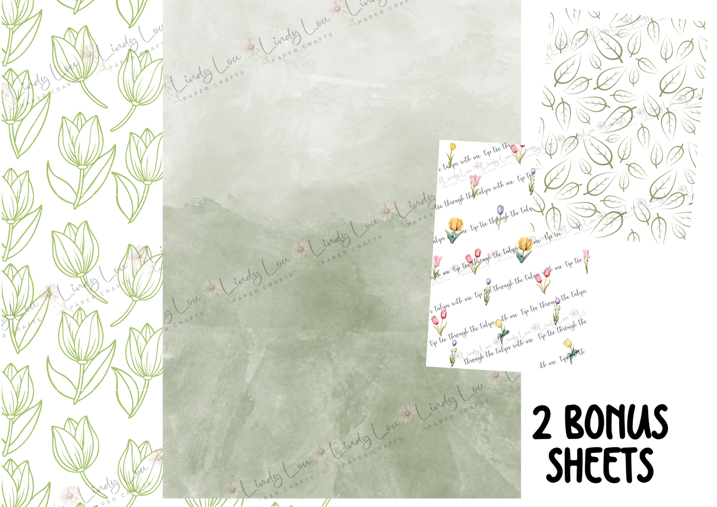 A4 Paper Collection - Tip Toe through the Tulips