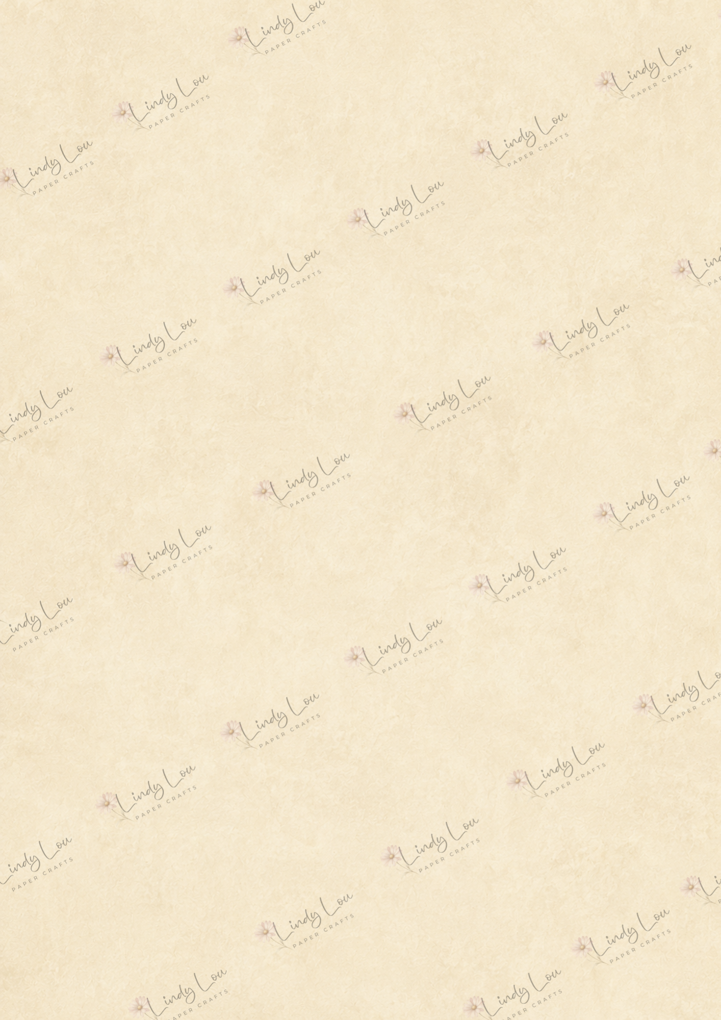 A4 Single Sheet - Lily's Cottage - Antique Linen