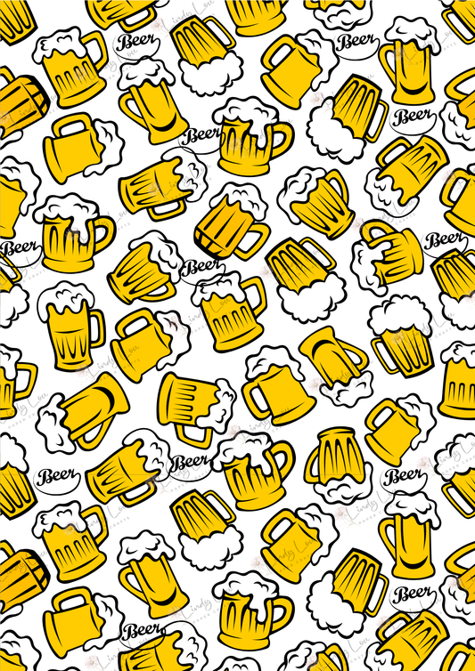 A4 Single Sheet - Man Made Memories - Beer O'Clock