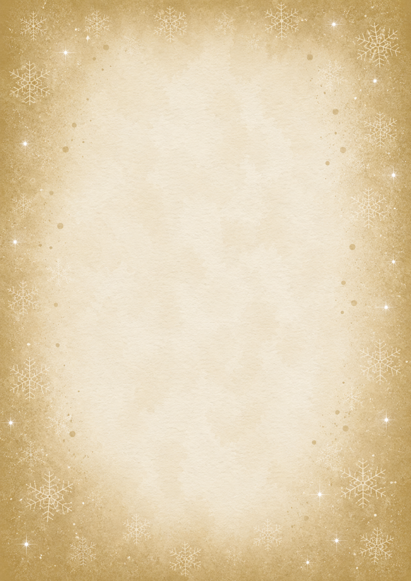 A4 Single Sheet - Aussie Christmas - Christmas Beige
