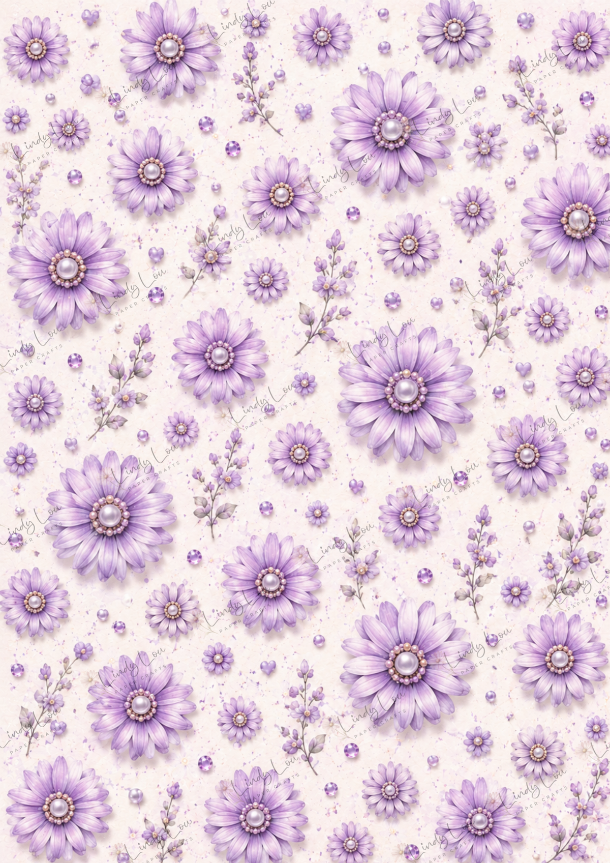 A4 Paper Pack - a Little bit of Pretty - Lilac