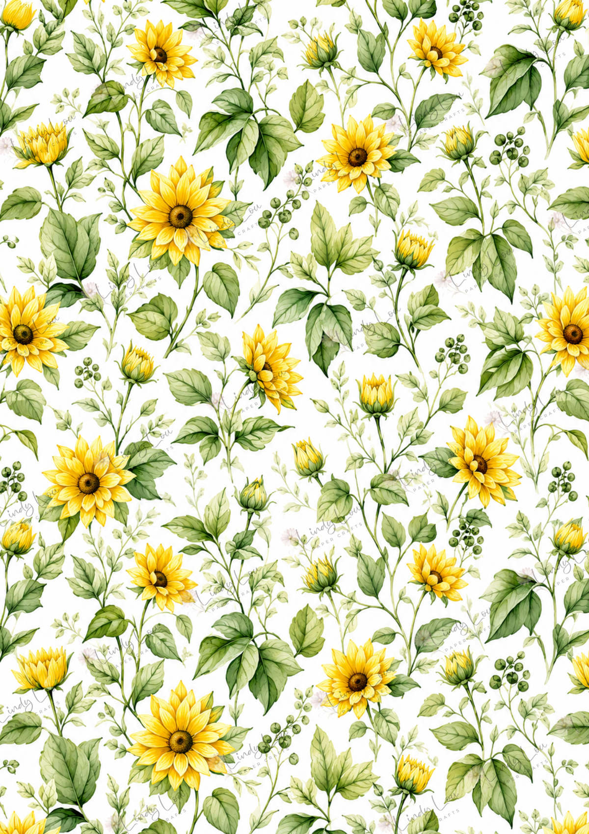 A4 Single Sheet - Sunshine & Moo - Sunshine in Bloom