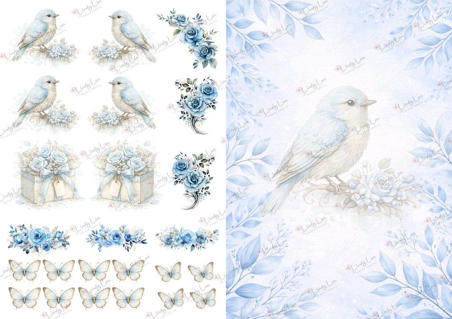 A4 Paper Collection - Whispers in Blue
