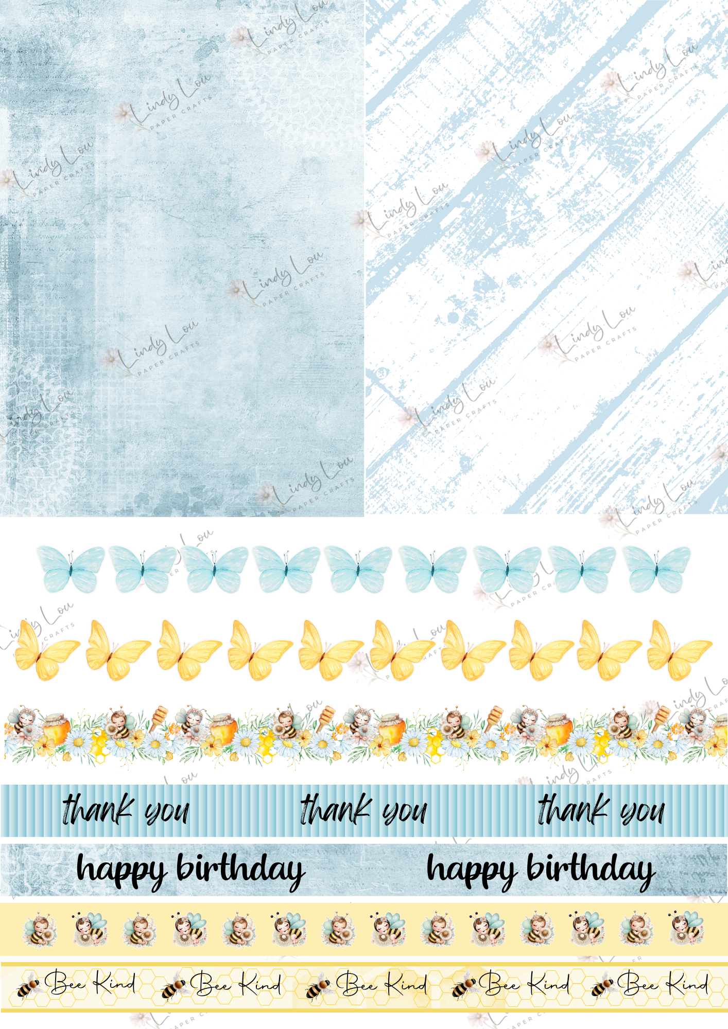 A6 Card Kit - Little Bee