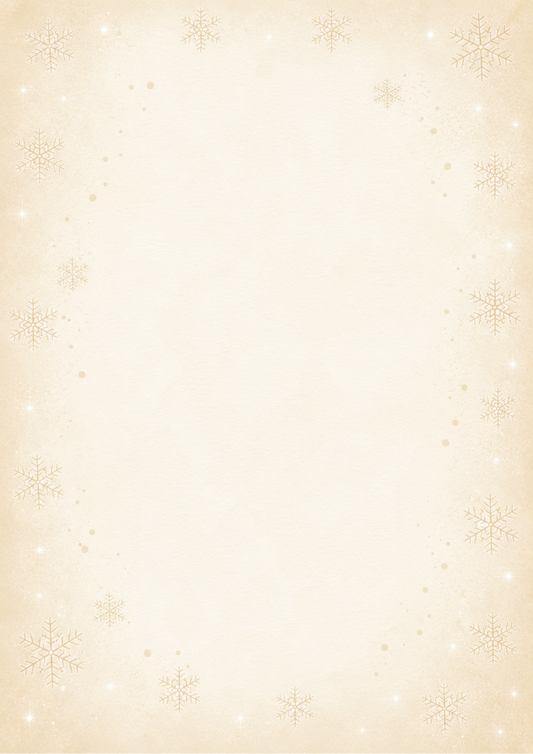A4 Single Sheet - Aussie Christmas - Christmas Cream
