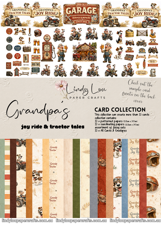 A6 Card Collection - Grandpa's Joy Ride & Tractor Tales