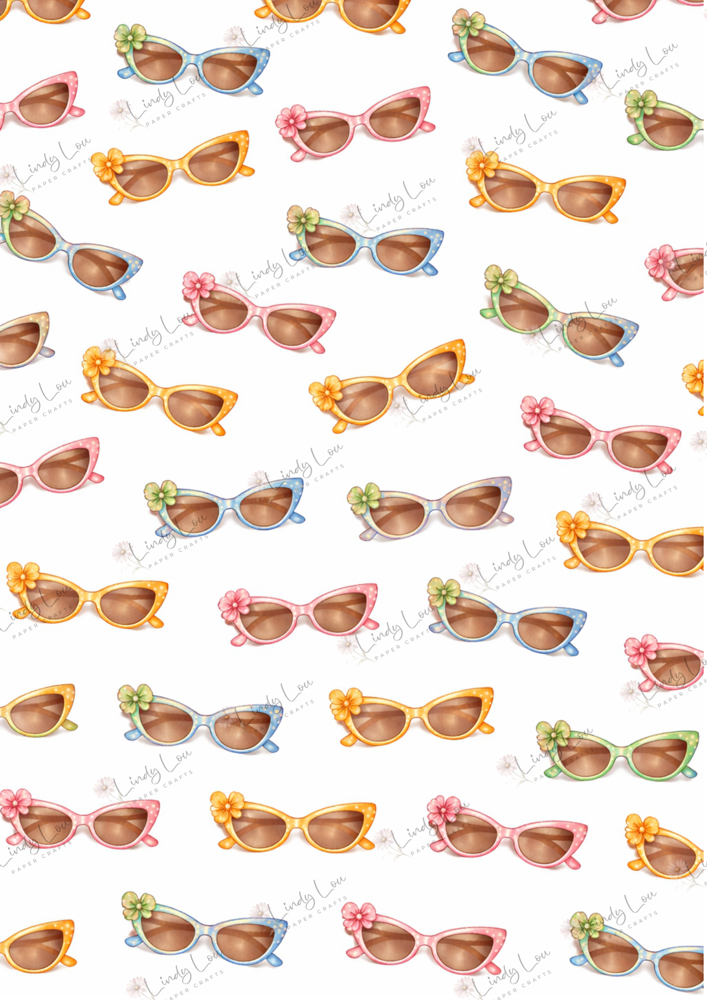 A4 Single Sheet - Devine Divas - Shades of Summer