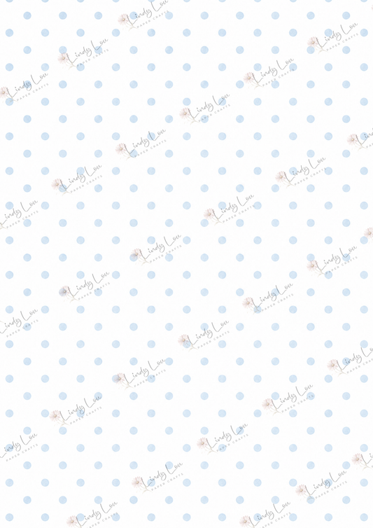 A4 Single Sheet - Baby Boy - Softly Spotted