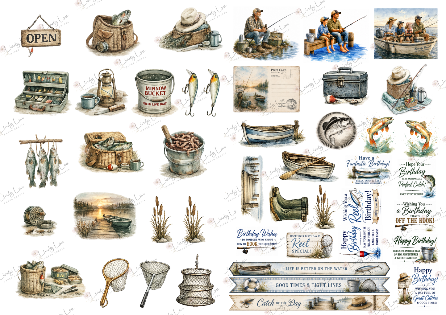 A4 Paper Collection - Gone Fishing