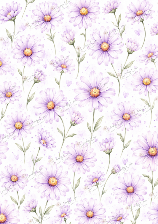 A4 Single Sheet - Daisy Girls - Lavender Meadow