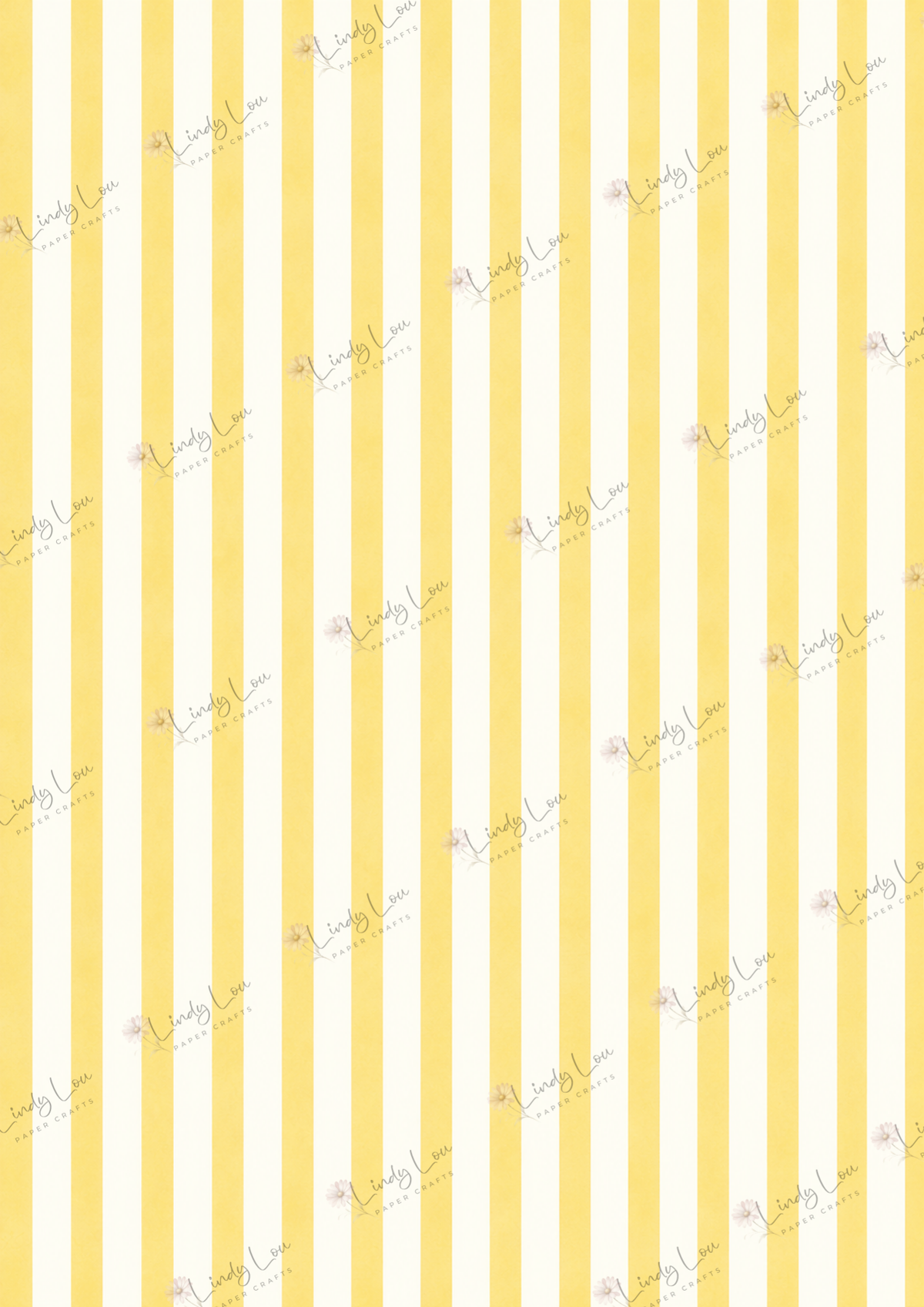 A4 Single Sheet - Sunshine & Moo - Sunshine Stripe