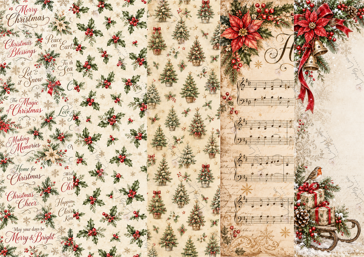 A4 Paper Pack - Christmas Past