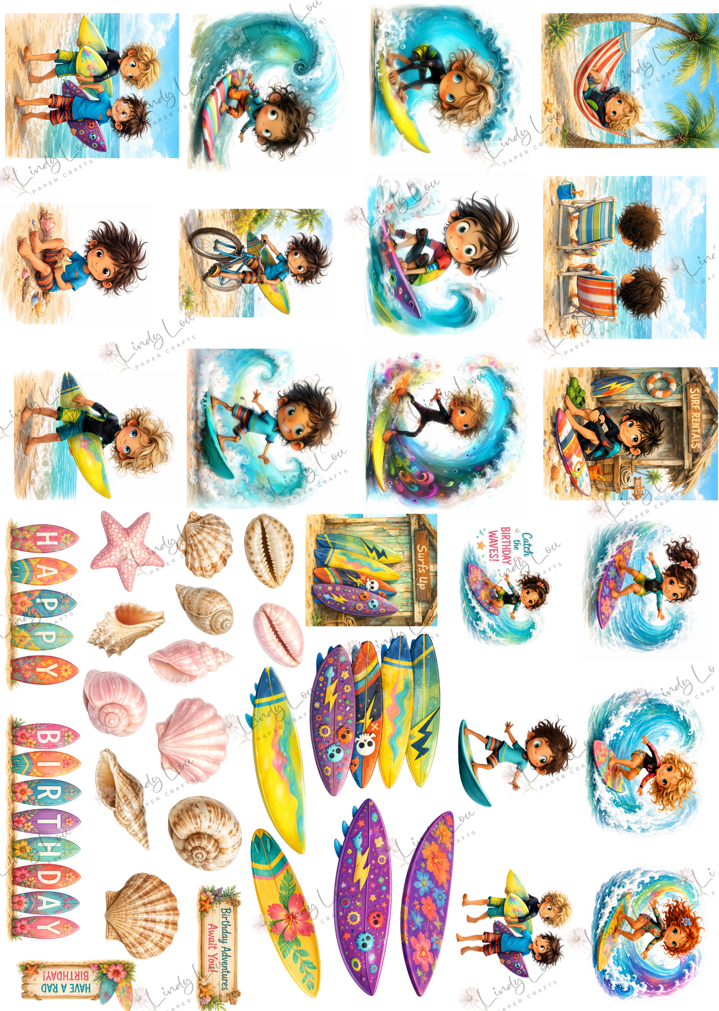 A4 Paper Collection - Surf's Up