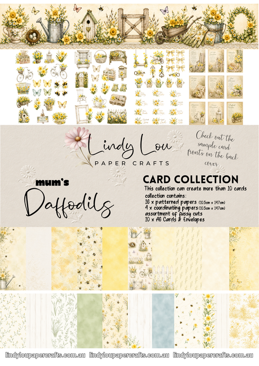 A6 Card Collection - Mum's Daffodils