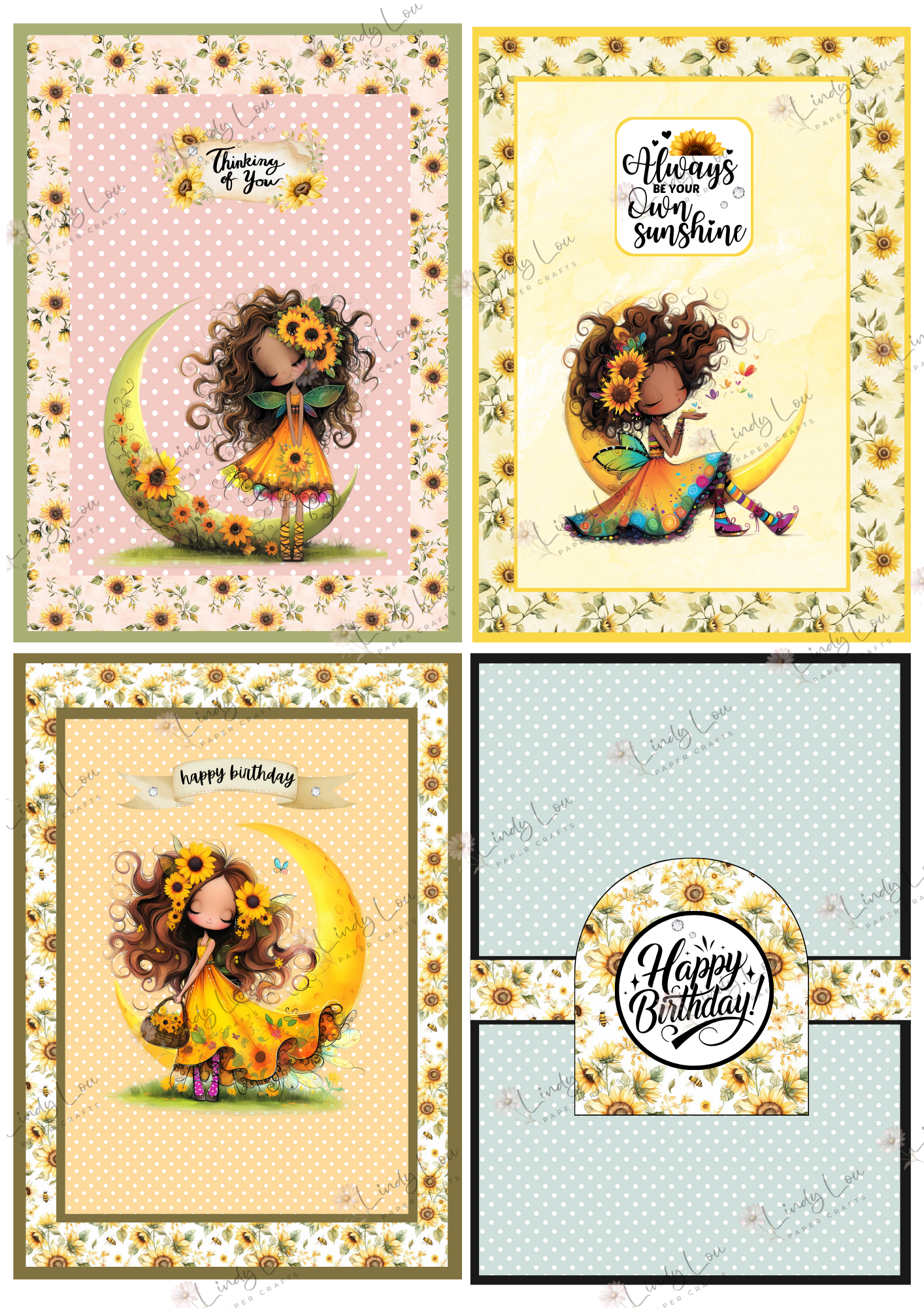 A6 Card Kit - Sunflower Dreams