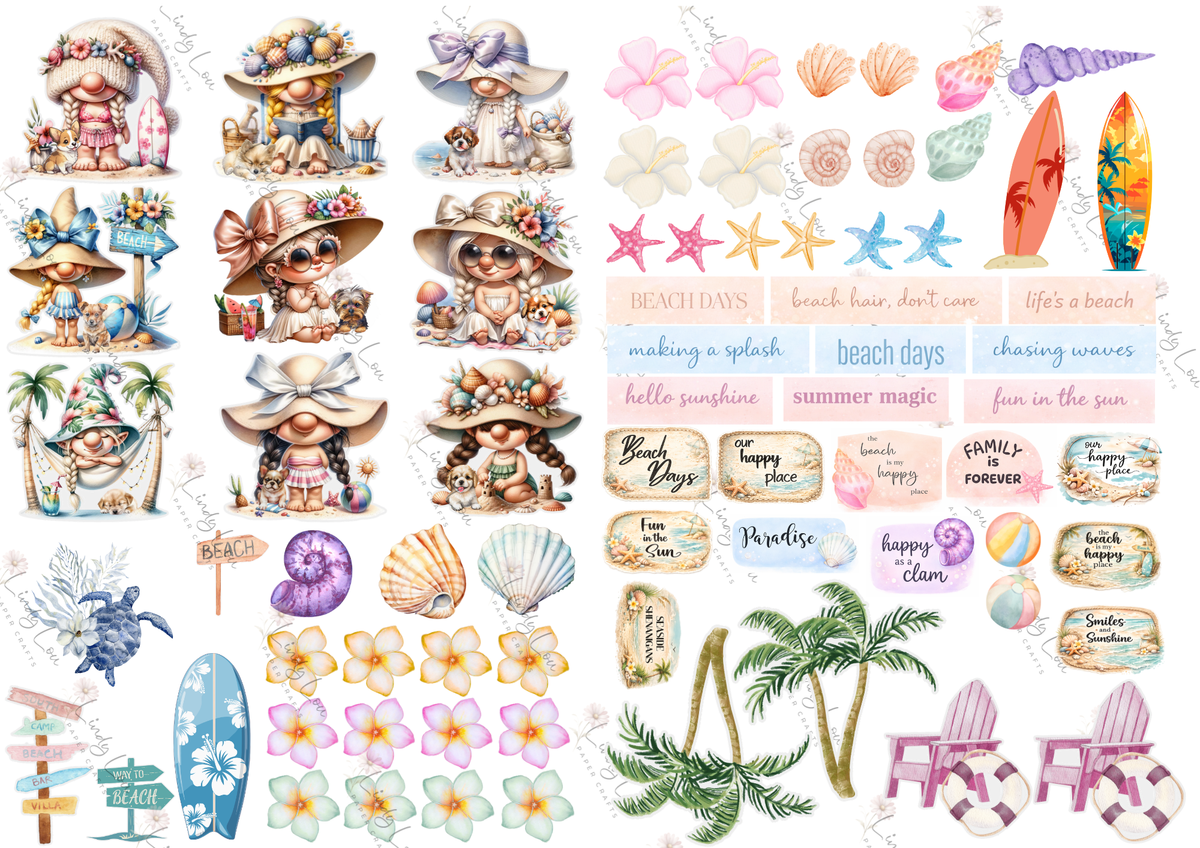 A4 Paper Collection - Beach Day Buddies