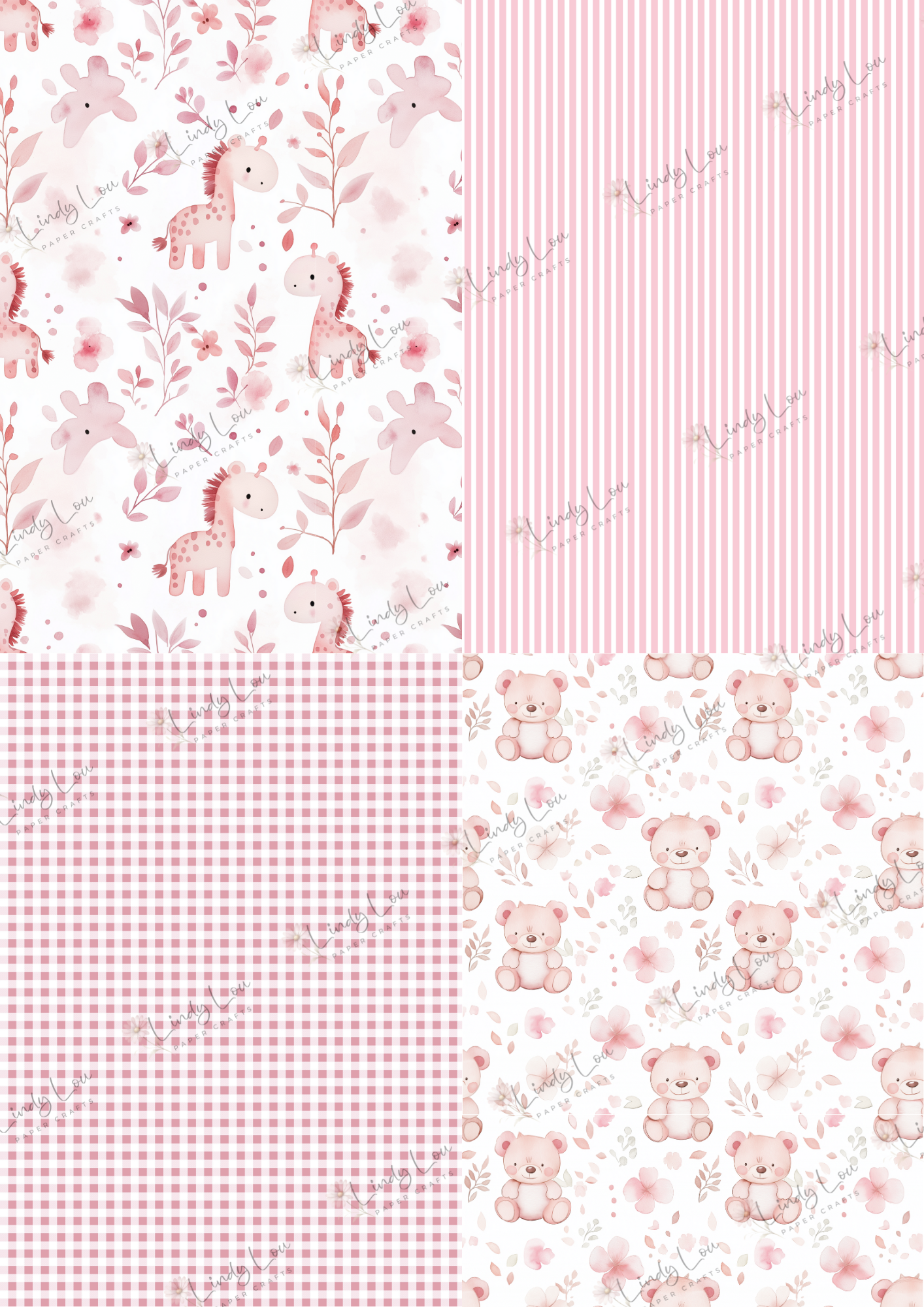 A6 Card Kit - Sweet Baby Girl