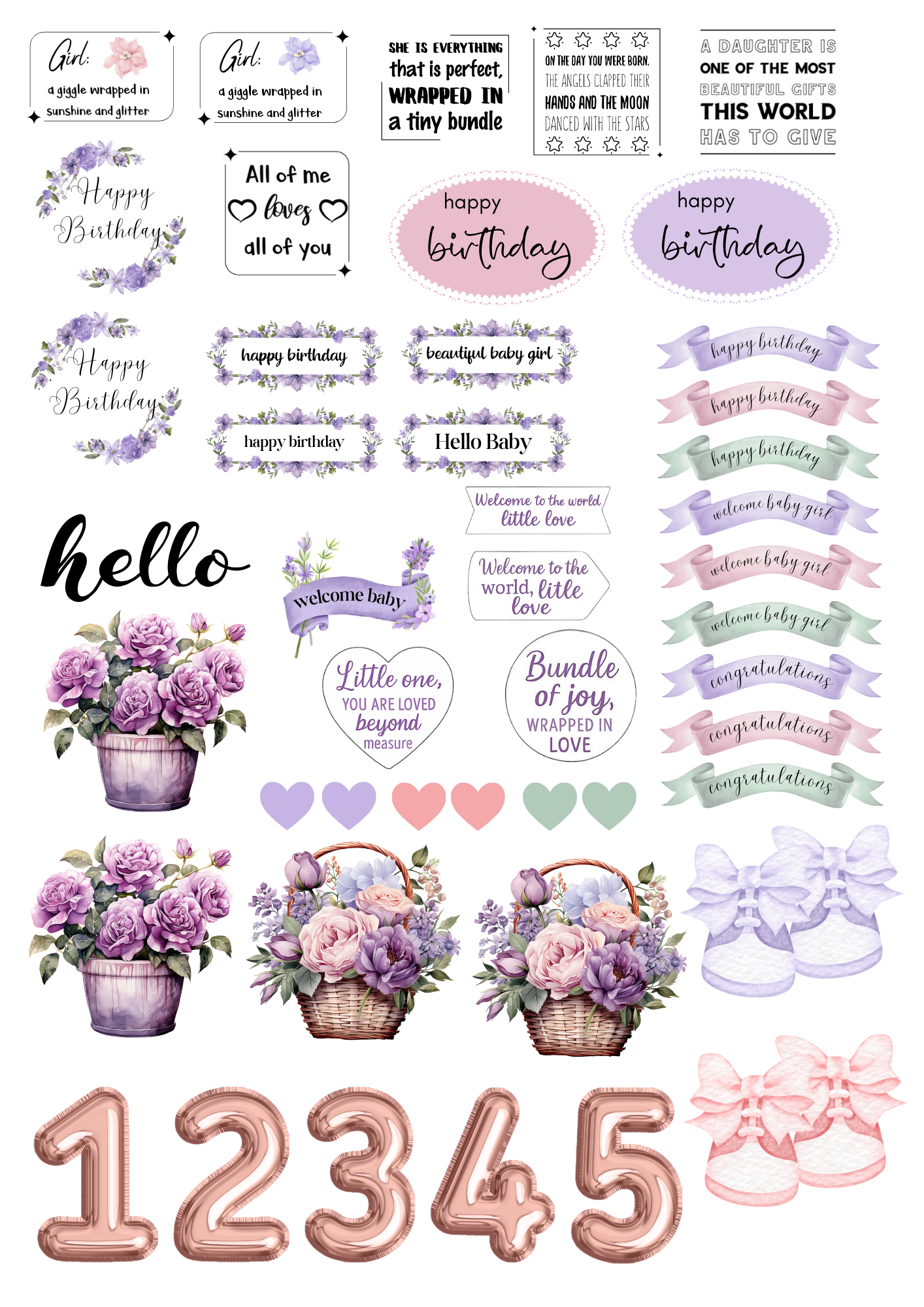 A6 Card Kit - Princess Ellie