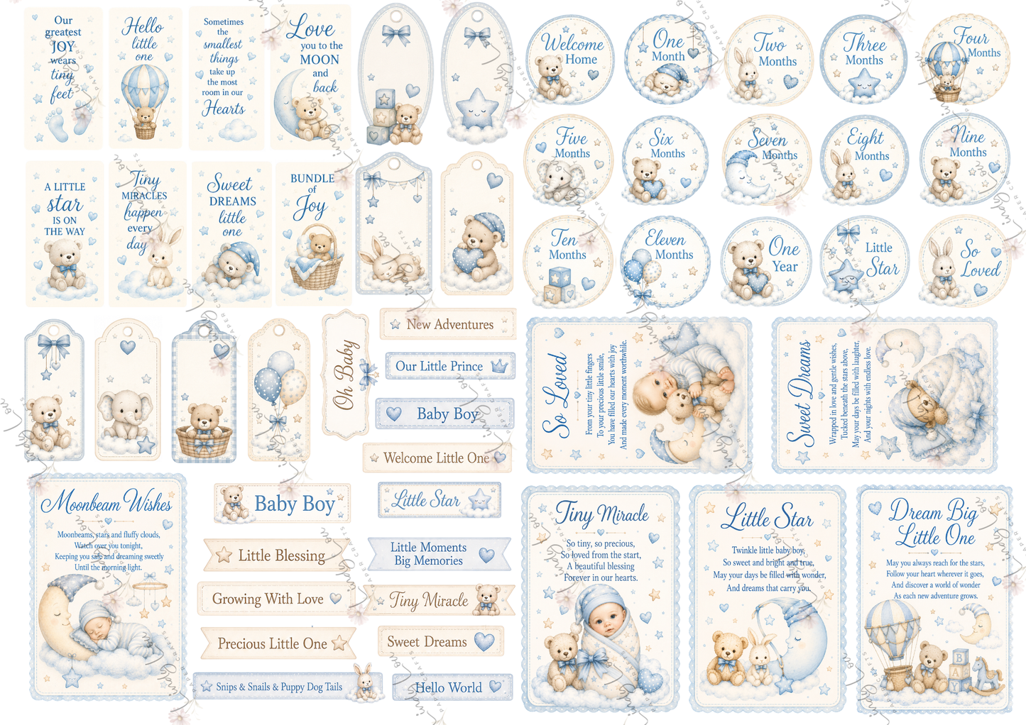 A4 Paper Collection - Baby Boy