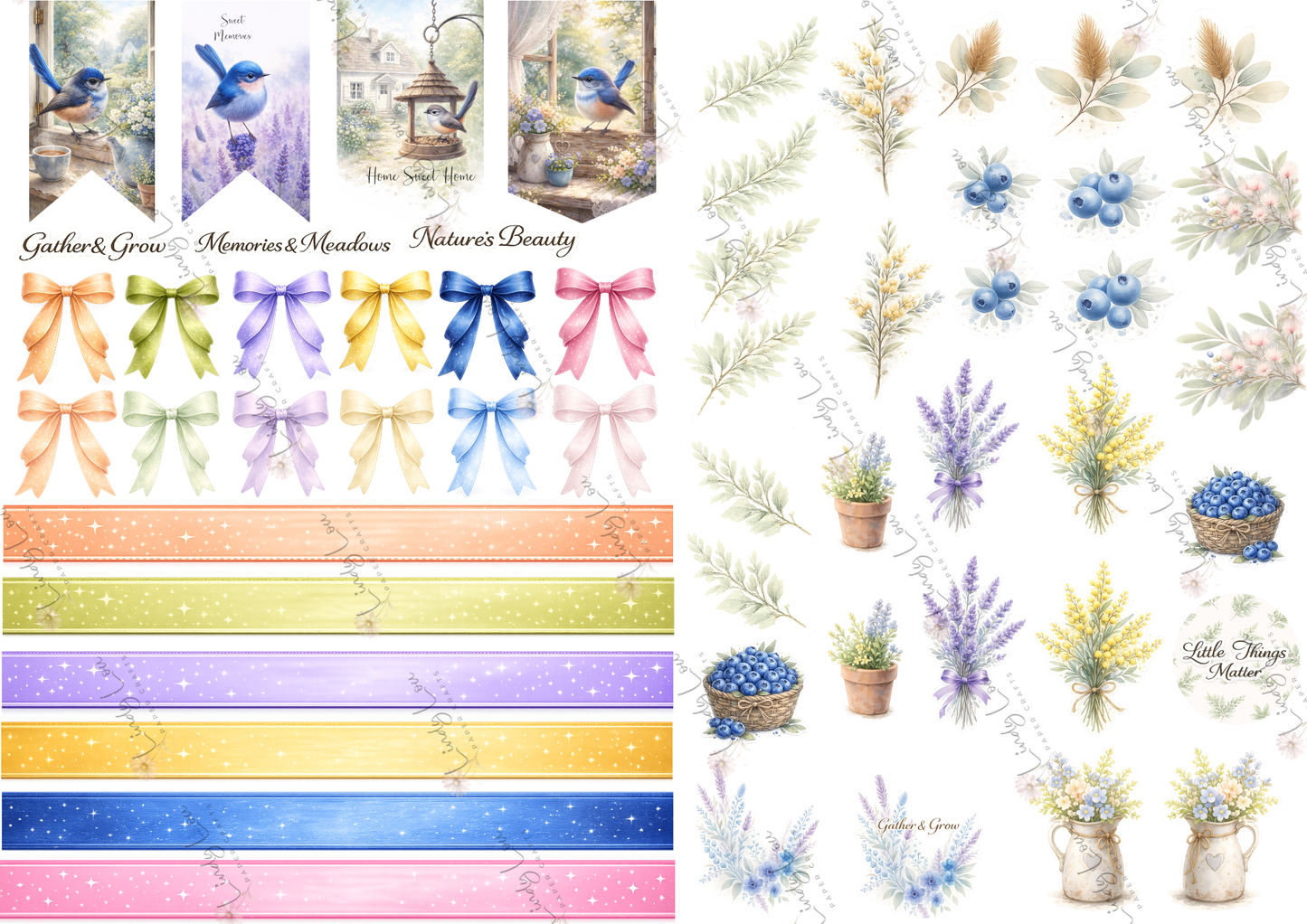 A4 Paper Collection - Blue Birds of Happiness