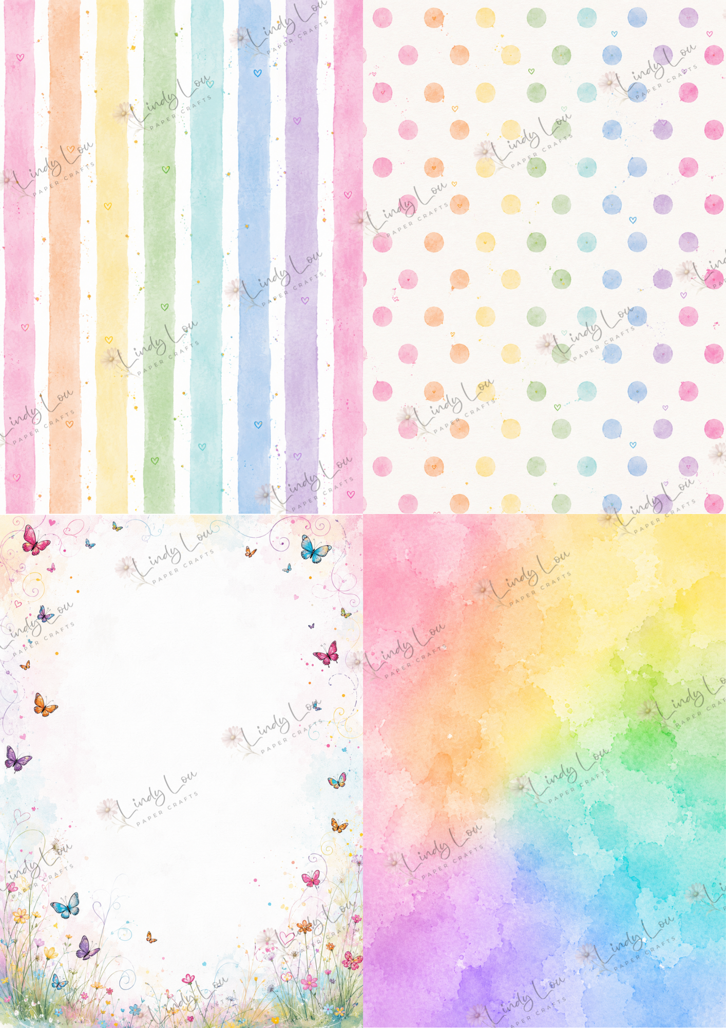 A6 Card Kit - Butterfly Kisses & Quirky Wishes