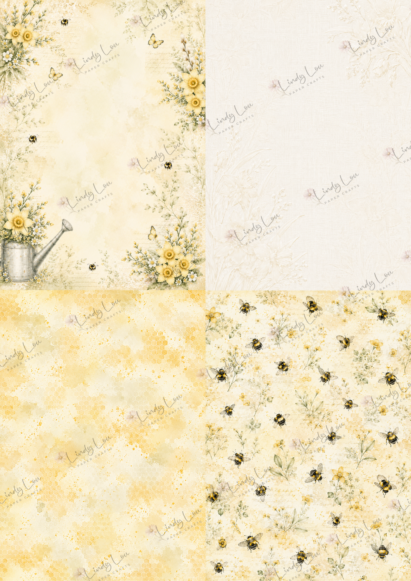 A6 Card Collection - Mum's Daffodils